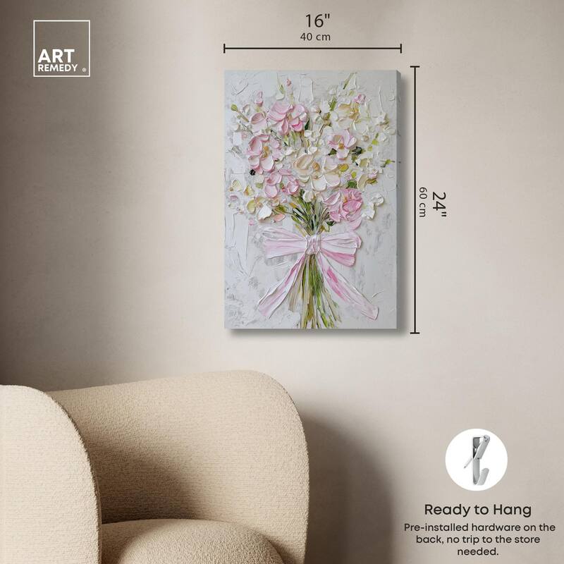 Layered Lily Canvas by Art Remedy, Gallery Wrapped