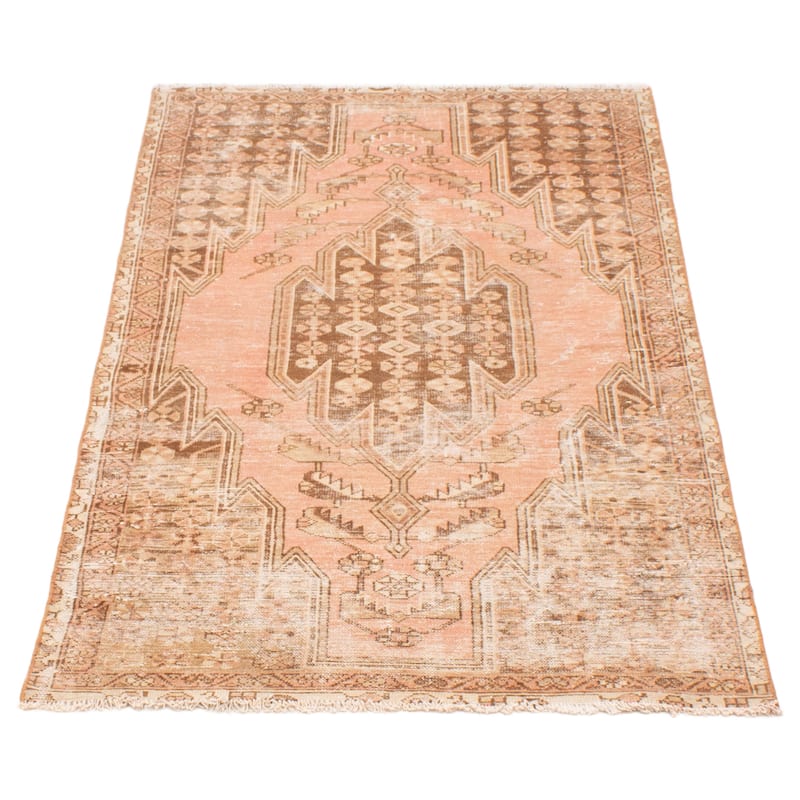 ECARPETGALLERY Hand-knotted Antalya Vintage Copper Wool Rug - 3'5 x 5'11