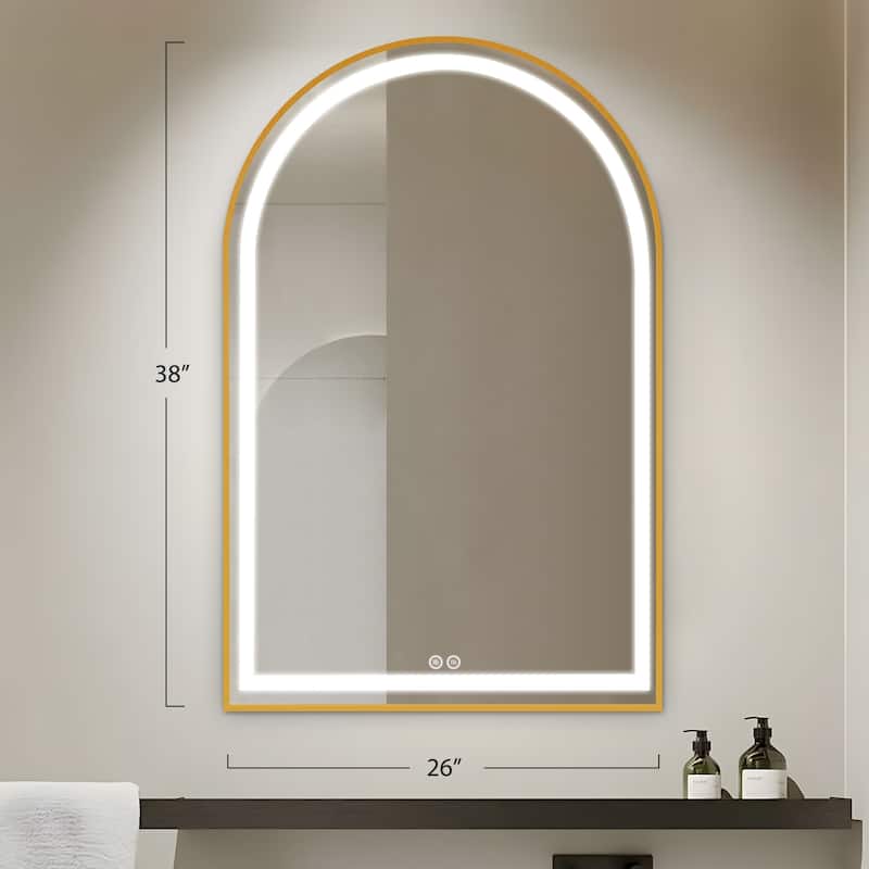 Arch LED Anti-Fog Wall Mirror Bathroom Mirror Vanity Mirror