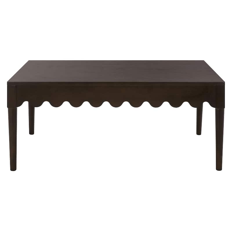 SAFAVIEH Home Neha Coffee Table - 40"W x 26"D x 17"H - Dark Chocolate
