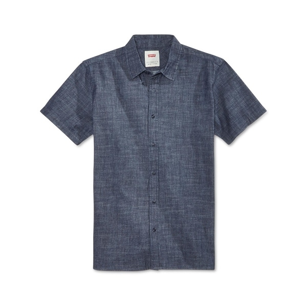 levi denim button down shirt