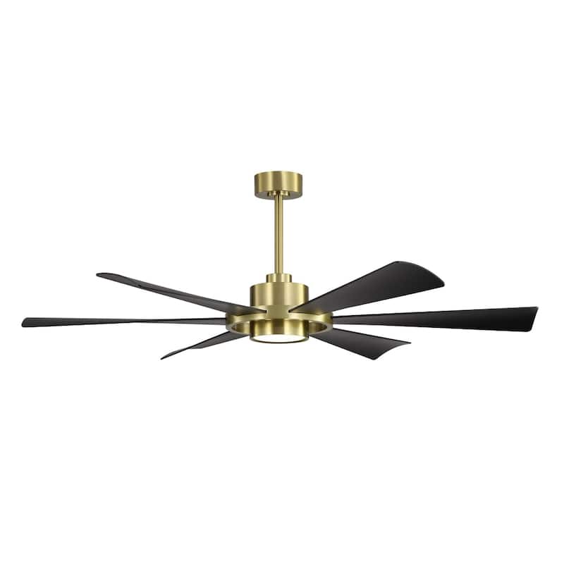 60 in. 6-Plywood Blades Indoor LED Ceiling Fan with Remote