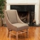 preview thumbnail 2 of 25, James Upholstered Fabric Dining Chair by Christopher Knight Home