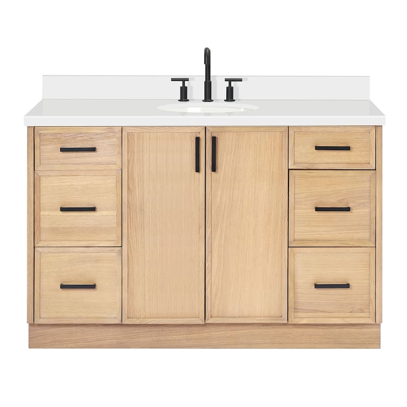 Ariel K55WQOVO Kelly 55" Free Standing Single Basin Vanity Set with