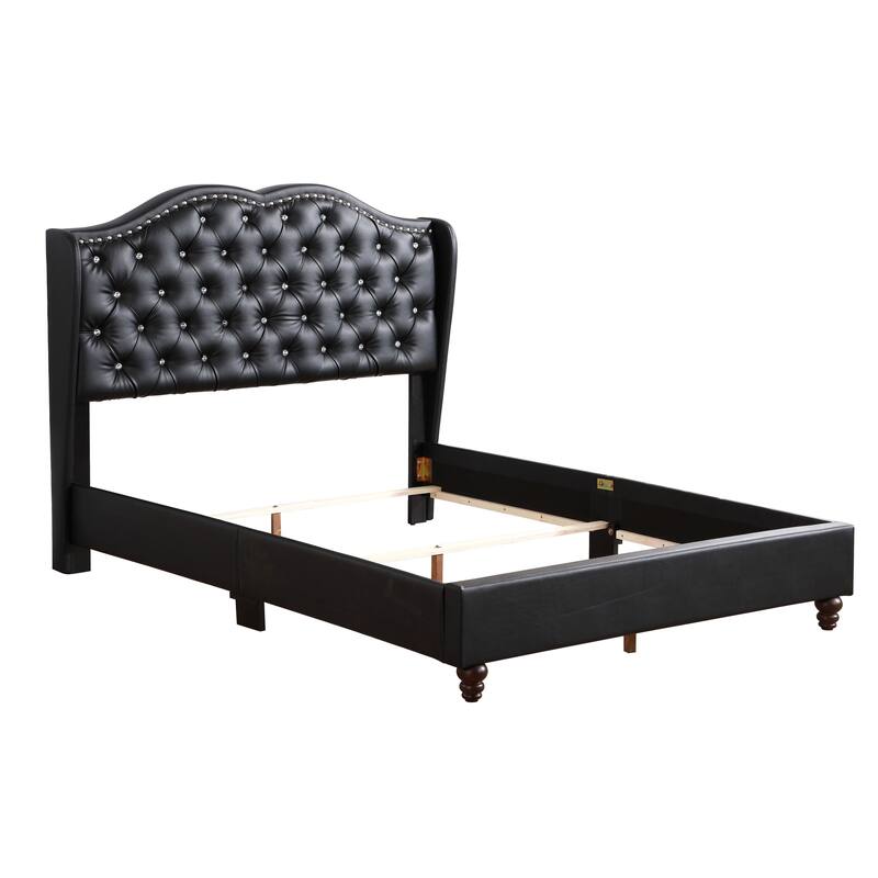 Joy Jewel Tufted Upholstered Bed
