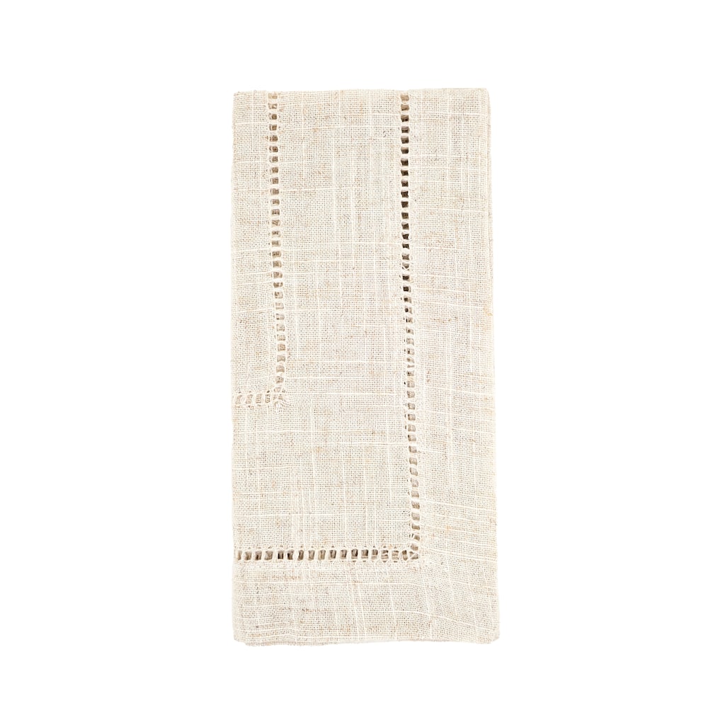 Linen Blend Toscana Double Hemstitched Napkin (Set of 12)
