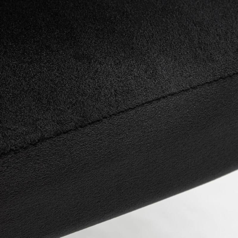 Modern Velvet Accent Chair with Channel-Tufted Design Comfortable and Trendy Armless Seat