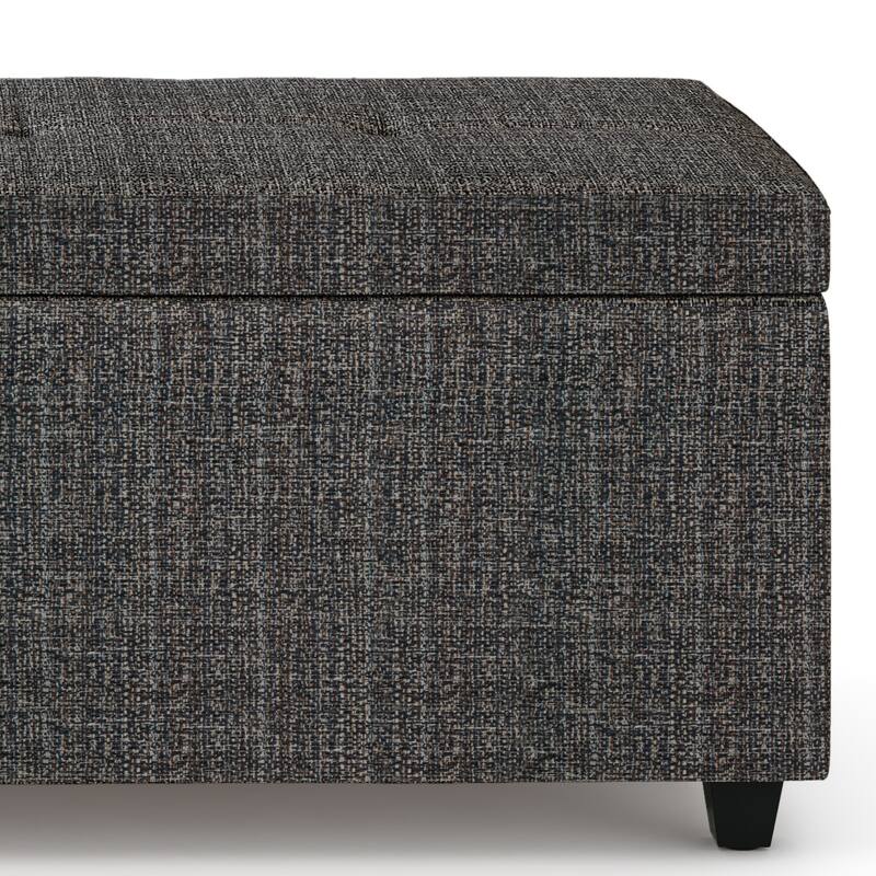 WYNDENHALL Cambridge 48 inch Wide Contemporary Rectangle Storage Ottoman