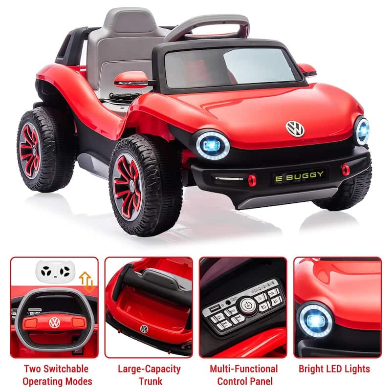 12V Ride On Car for Kids Licensed Volkswagen Beetle
