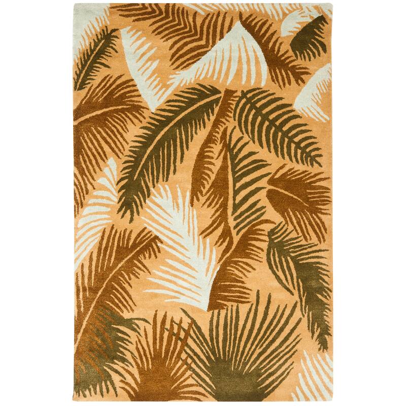 SAFAVIEH Handmade Soho Voinea N.Z. Wool Fern Rug