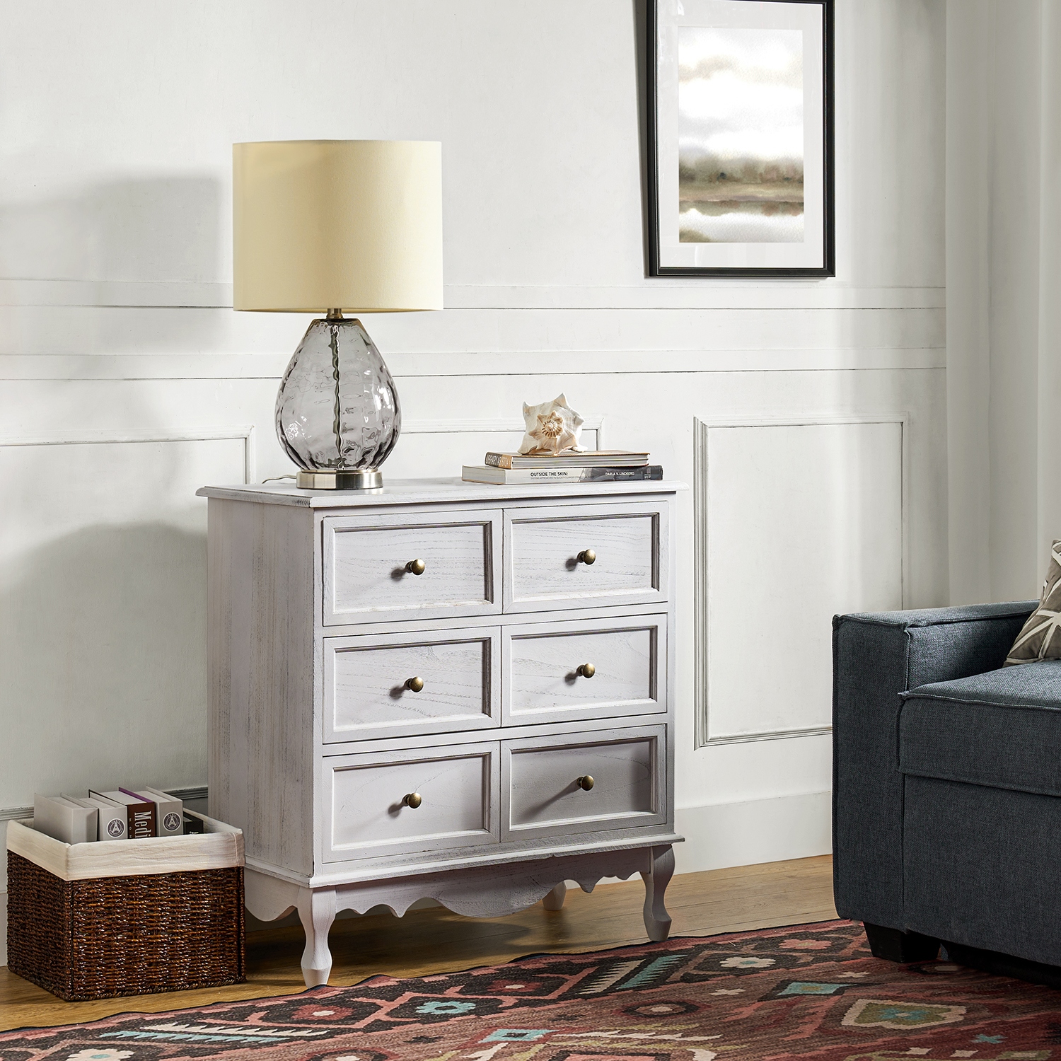 Farmhouse Walnut Finish Nightstands Bed Bath Beyond