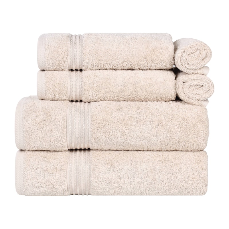 Superior Heritage Egyptian Cotton Absorbent 6-Piece Towel Set