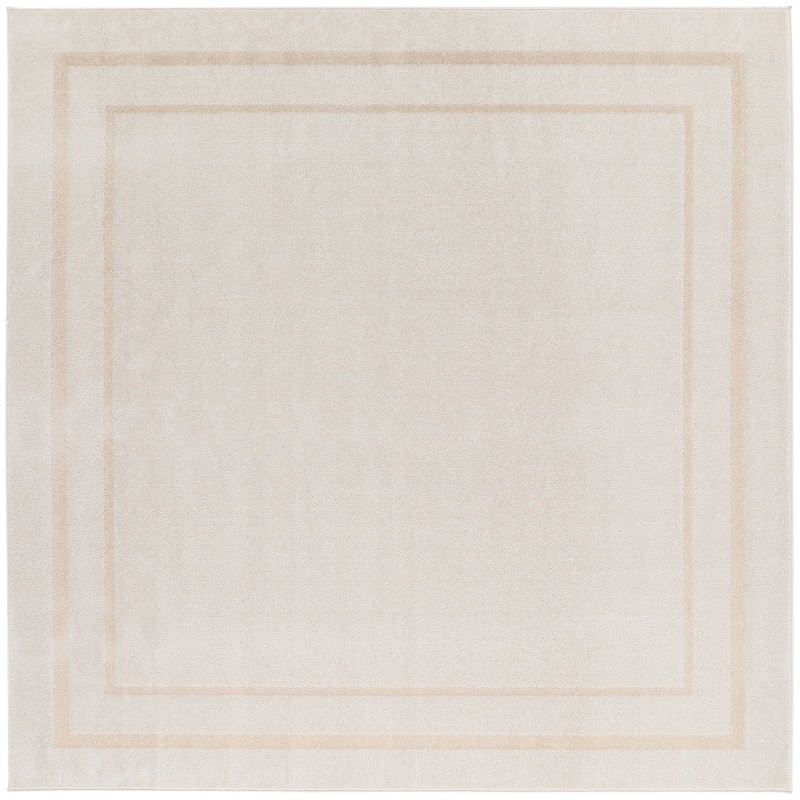 Nourison Essentials Indoor/Outdoor Solid Area Rug - 7' Square - Ivory/Gold