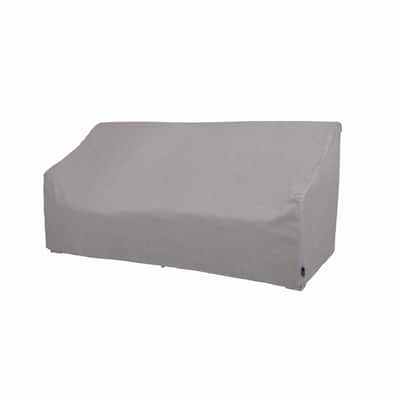 Modern Leisure® Garrison Patio Loveseat Cover, Waterproof, Large, 76"L x 38"W x 38.25"H, Granite