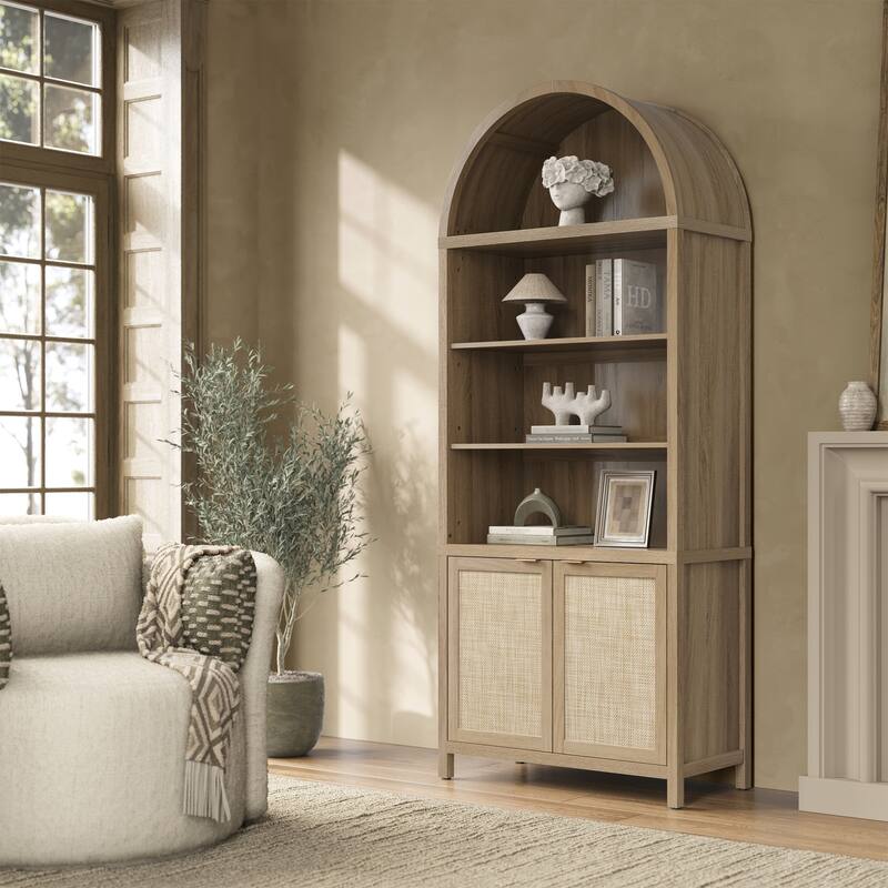 Ingenious Arc - Topped Multifunctional Storage Bookcase