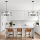 preview thumbnail 14 of 17, Bella Depot Industrial Black Metal Cage Dimmable Chandelier 70-Inch Adjustable Pendant Light for Kitchen Island, Hallway - 20"