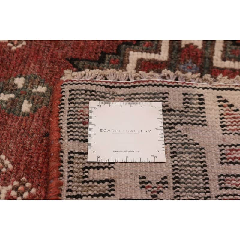 ECARPETGALLERY Hand-knotted Konya Anatolian Dark Red Wool Rug - 3'5 x 9'9