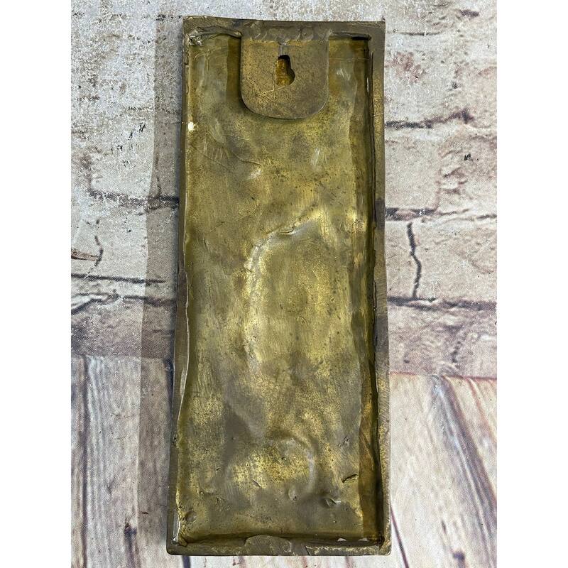 Art Noveau Female Woman Portrait Bas Relief Bronze Sculpture Carving Hanging Art 9.5 Inches X 4 Inches