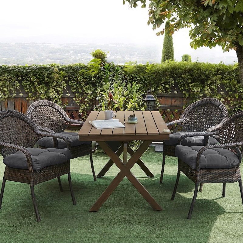 Indoor-Outdoor Reversible Patio Seat Cushion