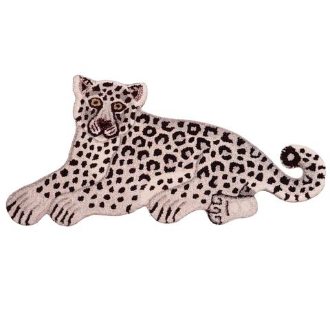 Contemporary Decorate Wild Snow Leopard Animal Design Area Rug - 1'6'' x 3'0'' - 1'6''x3'0''