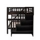 preview thumbnail 34 of 38, Full-Over-Full Bunk Bed with Stairway, Storage and Guard Rail
