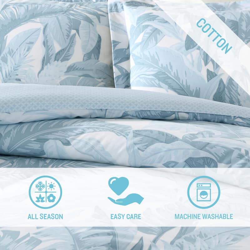 Tommy Bahama Palm Serenity Cotton 5 Piece Comforter Bonus Set