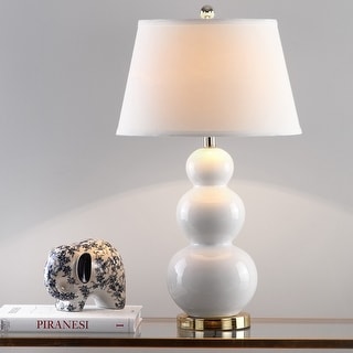Safavieh LightingAmy Triple Gourd White Table