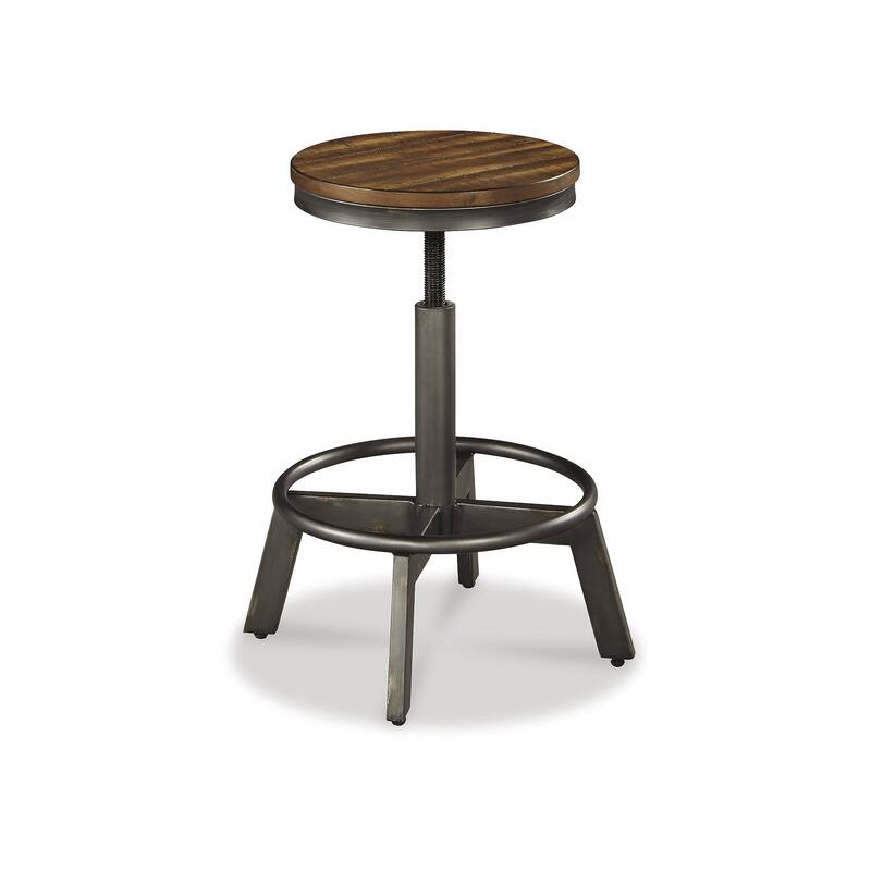 Signature Design by Ashley Torjin Brown/Gray 5-Piece Counter Height Dining Package - 72.13" W x 16.13" D x 36" H
