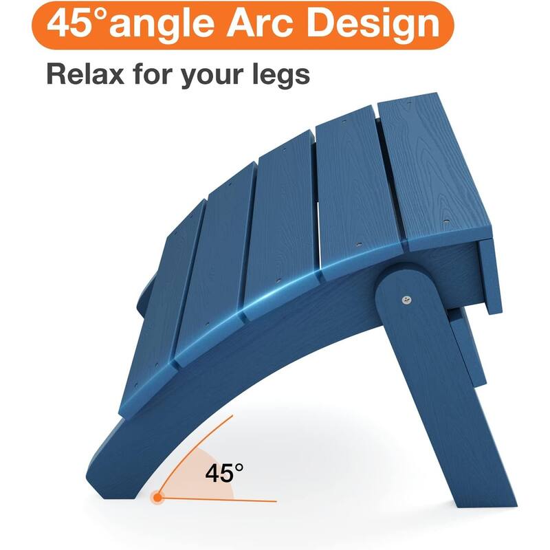 WINSOON Adirondack Ottoman,Folding Adirondack Foot Rest