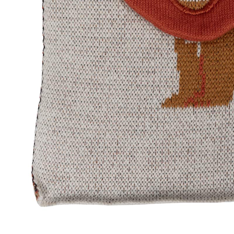 Cotton Knit Baby Blanket with Prints