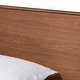 preview thumbnail 5 of 8, Karine Mid-Century Walnut Brown Finished Wood Twin Size Platform Bed