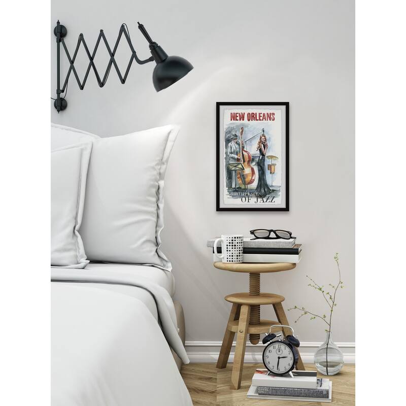 'Jazz Birthplace' Framed Painting Print