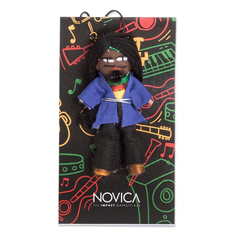 Novica Handmade Quietness Cotton Worry Doll