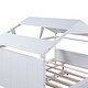 preview thumbnail 9 of 14, White Full Size Solid Wood House Bed with Trundle & Storage