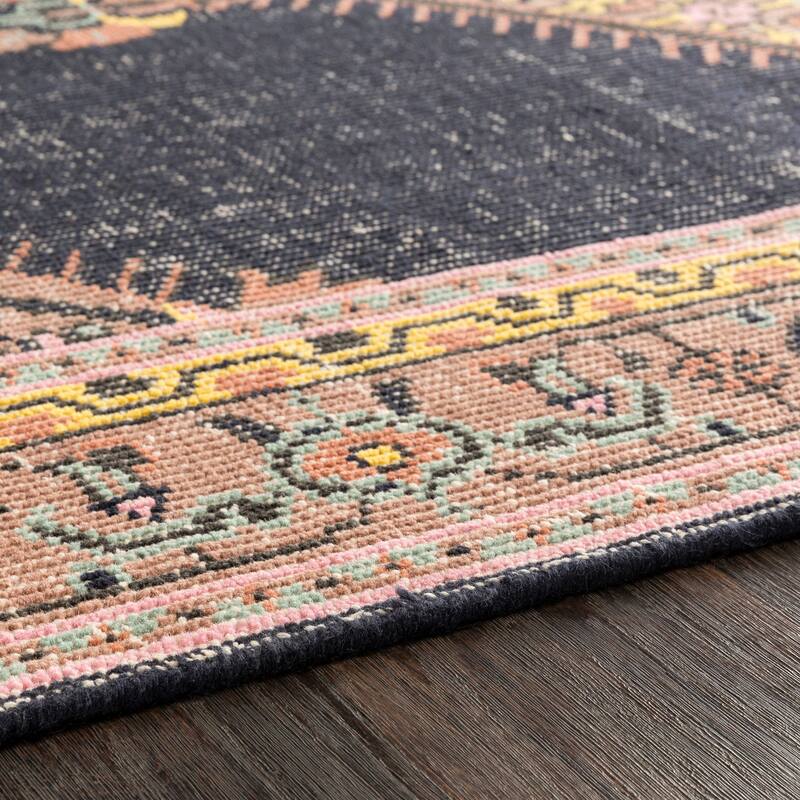 Hand-knotted Alford Boho Medallion Wool Area Rug