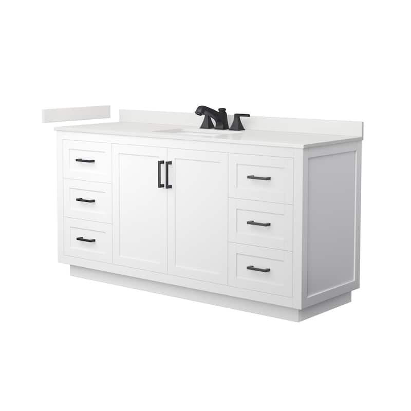 Wyndham Collection WCF292966S-QTZ-US3MXX Miranda 66" Free Standing