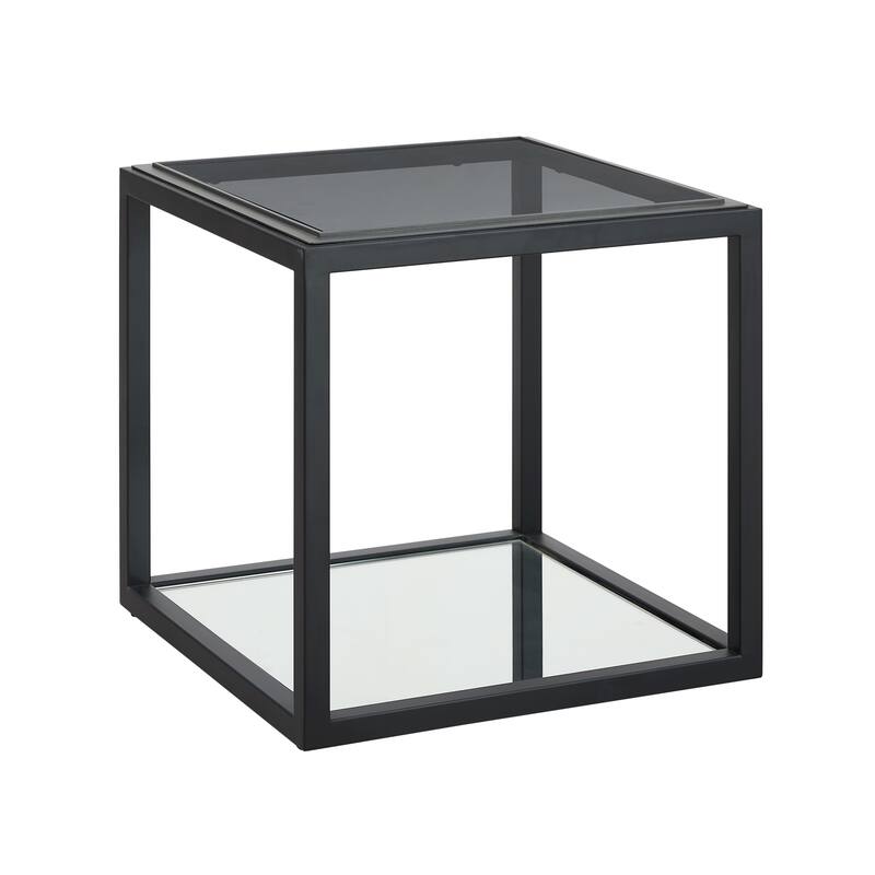 Ellis Smoked Glass Top End Table