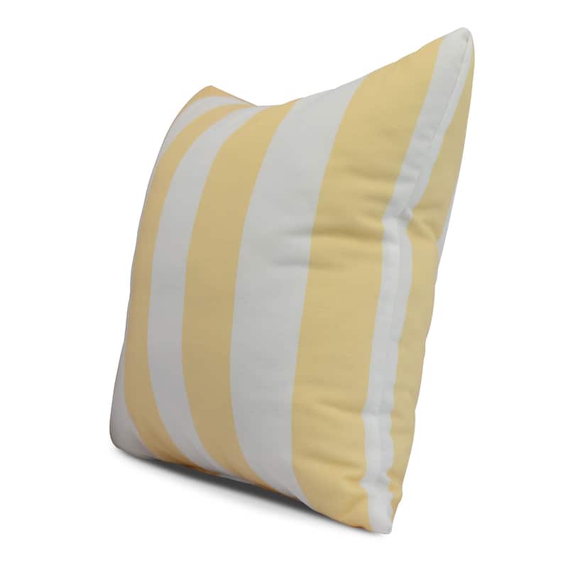16 x 16 Inch Rugby Stripe Stripe Print Outdoor Pillow