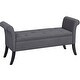 preview thumbnail 4 of 26, Yaheetech Modern Fabric Tufted Storage Bench with Cushioned Ottoman