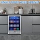 preview thumbnail 6 of 5, 22.7"D 120-Can Capacity Beverage Refrigerator Cooler with Glass Door