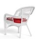 preview thumbnail 35 of 41, Portside Coastal White Outdoor Wicker Dining Set (5-Piece)