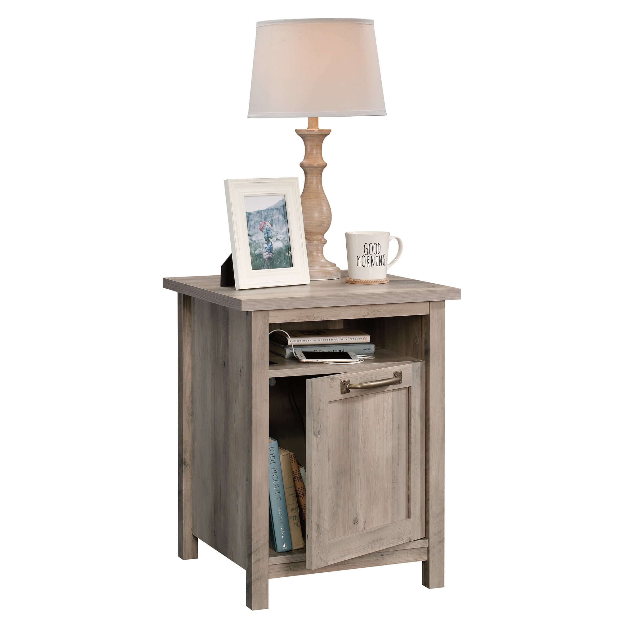 Better homes and gardens top rustic gray end table