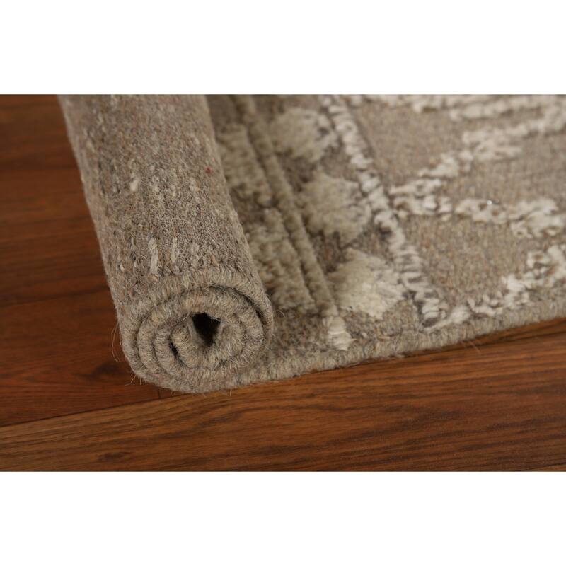 Earth Tone Moroccan Rug Hand-Knotted Oriental Wool Carpet - 2'0"x 3'0"