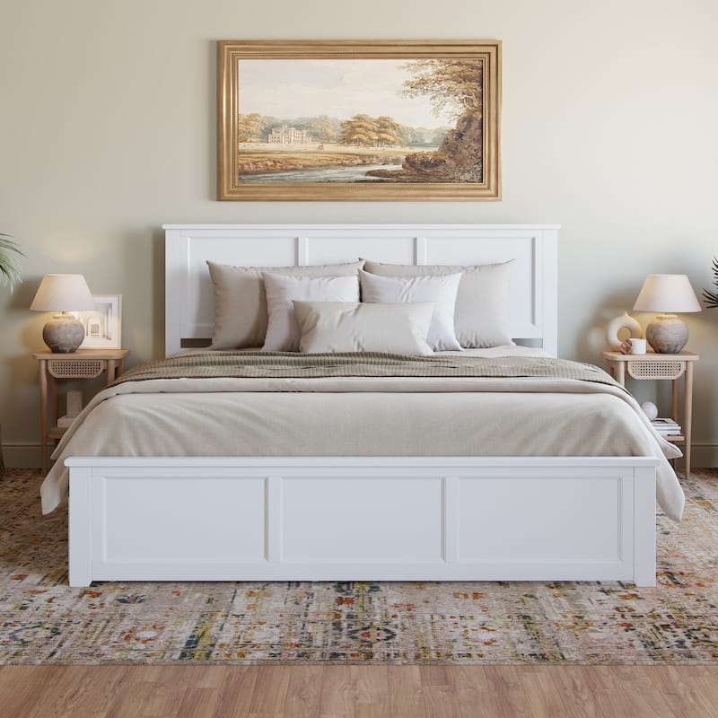 AFI Madison Platform Bed with Matching Footboard & Trundle