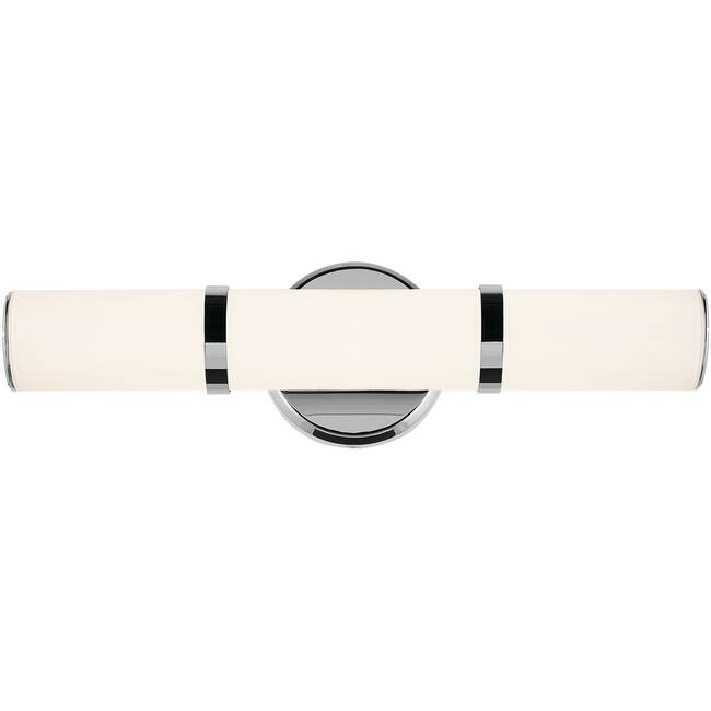 Kichler 55187LED Rosh 18" Wide LED Bath Bar with White Glass Shade