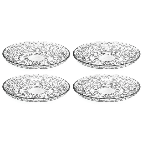 Glass store dessert plates