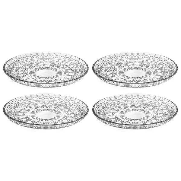 slide 2 of 2, Majestic Gifts Inc.Glass Salad/ Dessert Plates -7" Diameter-Set/4