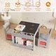 preview thumbnail 10 of 16, Kids Art Table and Chair Set, 3 in 1 Activity Table with 2 Chairs