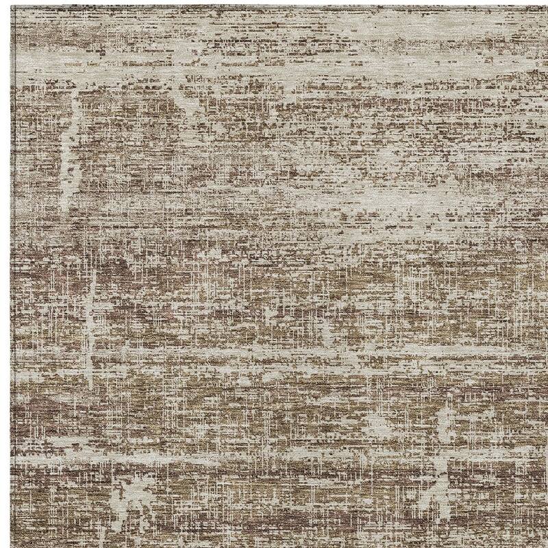 HomeRoots Abstract Transitional Rectangle Outdoor Rug