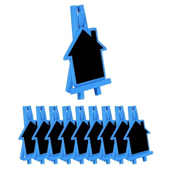 Shop 10pcs Wood Mini Chalkboard With Easel Stand Diy House For Board Signs Blue On Sale Overstock 28961161